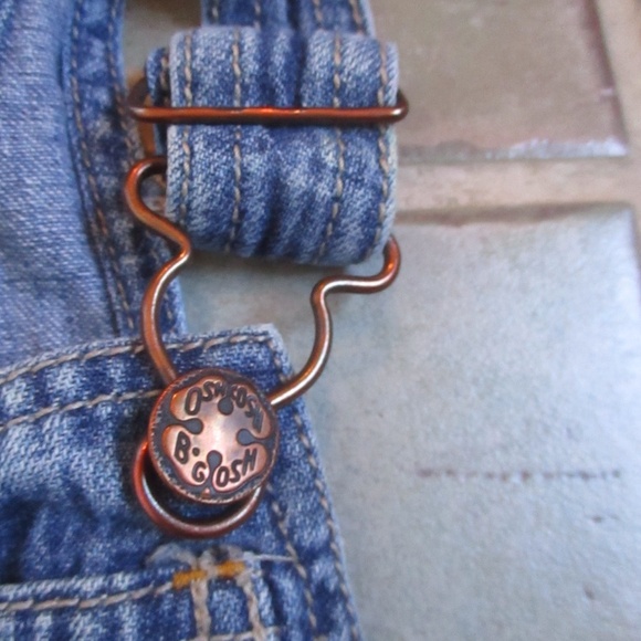 Oshkosh Boys Denim Short Overalls Size 24 Months - Picture 5 of 5